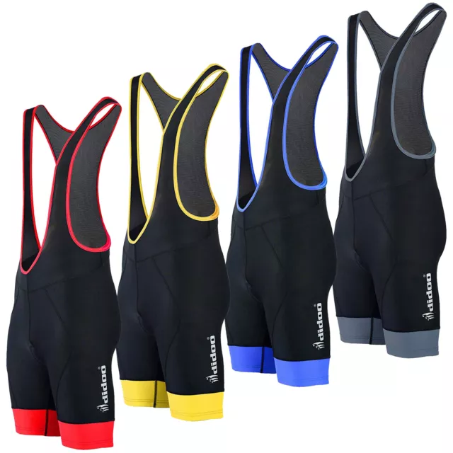 DIDOO Mens Cycling Bib Shorts Padded Bicycle Summer Breathable Race Fit Pants