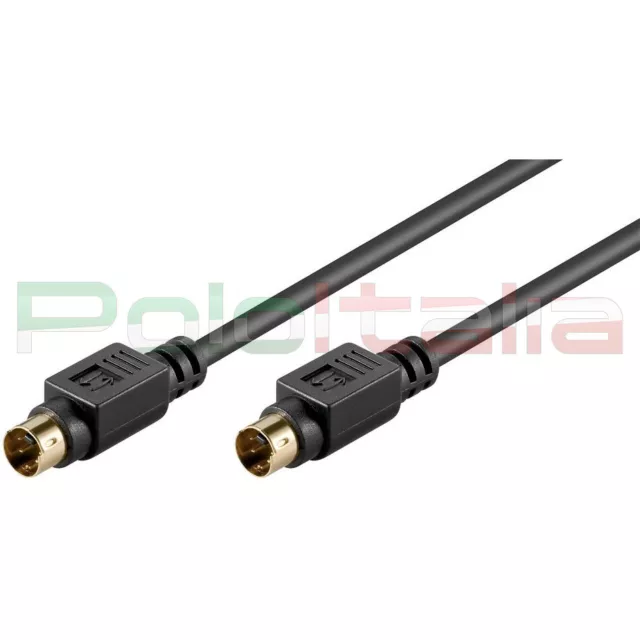 Cavo da 1 a 5m S-VIDEO maschio 4 pin prolunga s-vhs super SVHS mini-din av tv pc