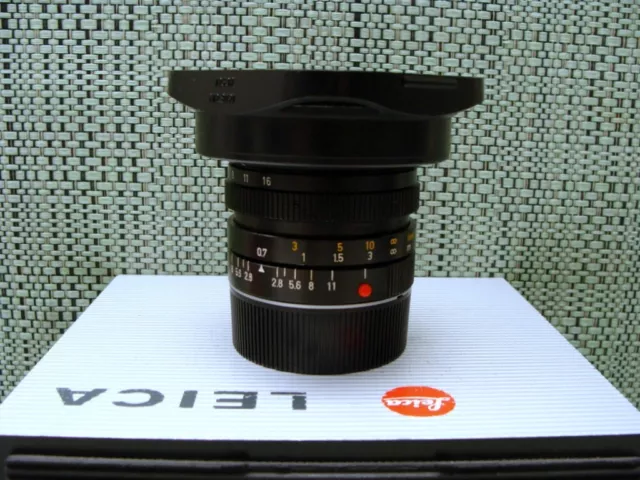 Leica 11134 - Leica Elmarit-M 1:2.8/21mm E60 "1a Lens mit Hood" - TOP!