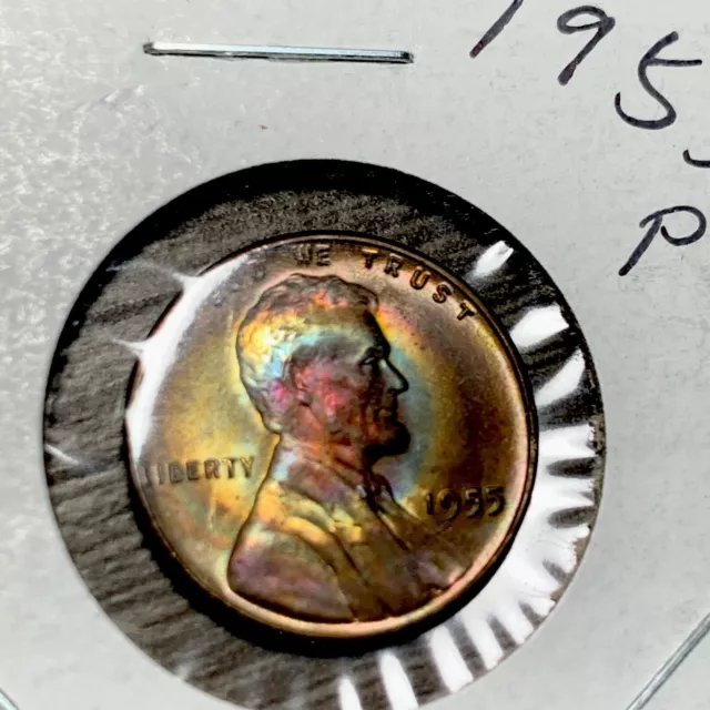 1955-P Lincoln Wheat Cent Choice Gem Red BU 1c