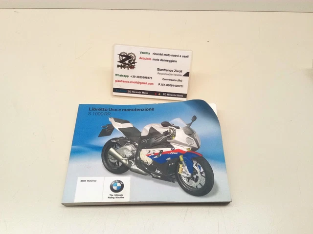 01448522214 Nuovo Originale BMW S1000RR libretto uso e manutenzione 4' edizione