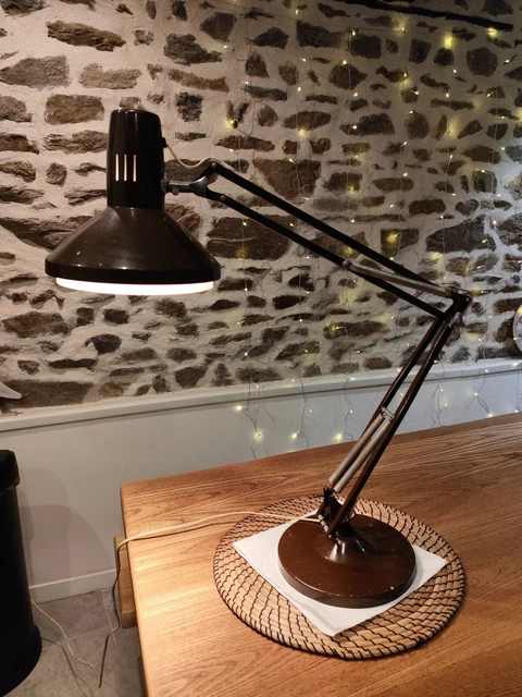 Lampe de bureau articulée argentée - État impeccable 💡 (D'occasion) à