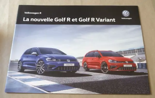 2017 VW GOLF R VARIANT Catalogue Brochure 32p Prospekt Folder Dépliant French