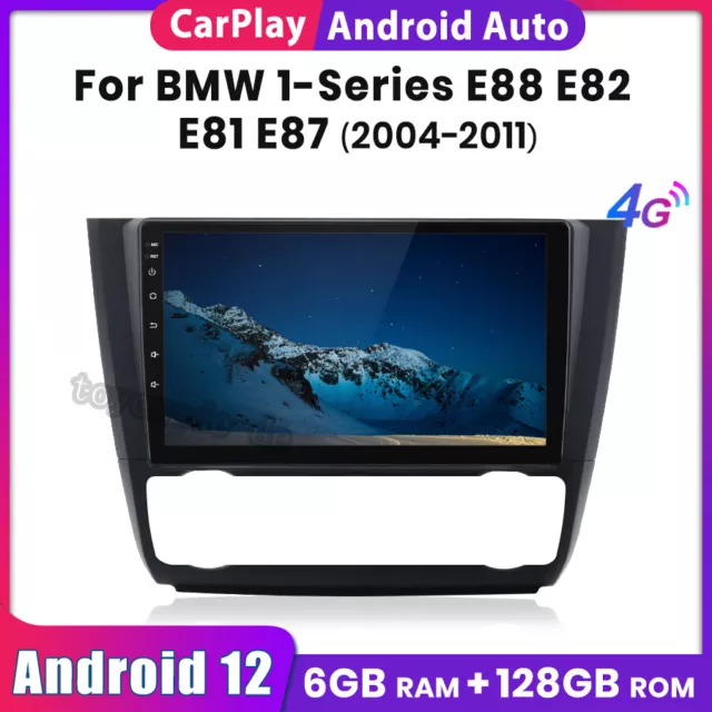 4G Carplay For BMW 1 Series E88 E82 E81 E87 Car Radio Stereo GPS Sat Nav 6+128GB