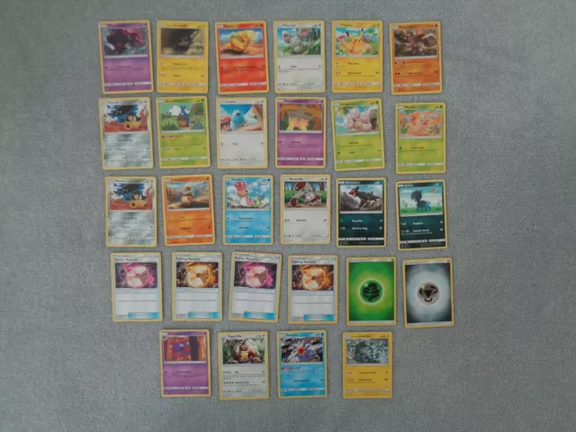 pokemon cards bundle X28, 2017, BASIC, STAGE 1 plus more, POKREMON CARD JOBLOT 