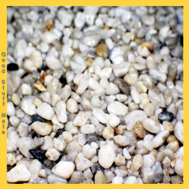 ORGANIC WHITE Gravel Pebbles  Fish Tank Aquarium Decorative Stones  10mm to 40mm