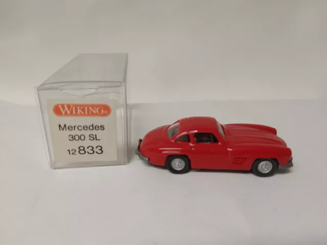 Wiking Modellbau Auto"Mercedes 300 SL rot Art.-Nr. 12833" original verpackt 1:87