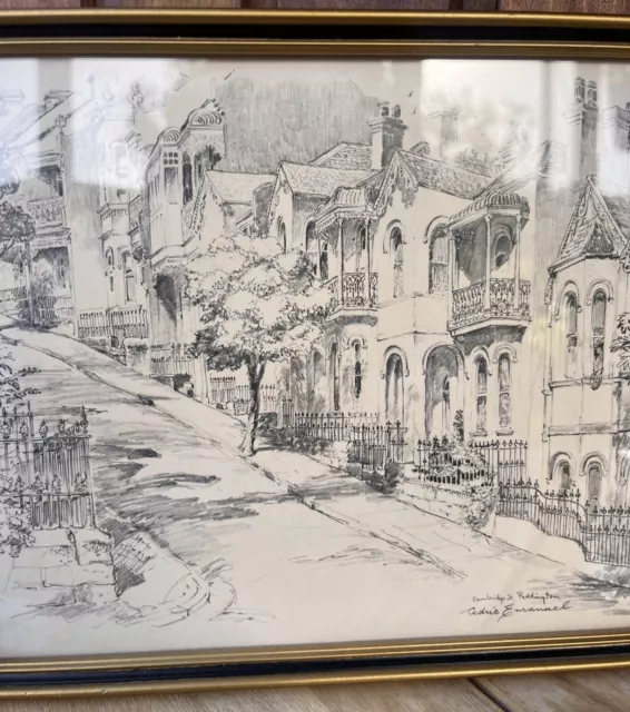 Vintage Cedric Emanuel Cambridge St. Paddington Framed Print 22cm X 18cm 3