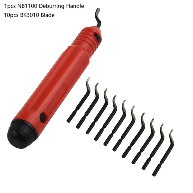 NB1100 Handle Burr Deburring Remover Cutting Tool/With 10pcs-Rotary Deburr-Blade