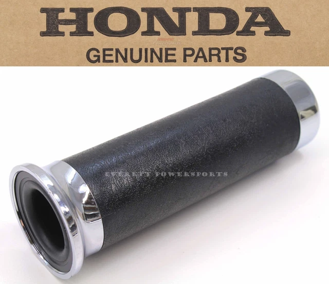 Genuine Honda Black Grip Set For Shadow 600, 750, 1100 - Includes Throttle Tube, Left & Right