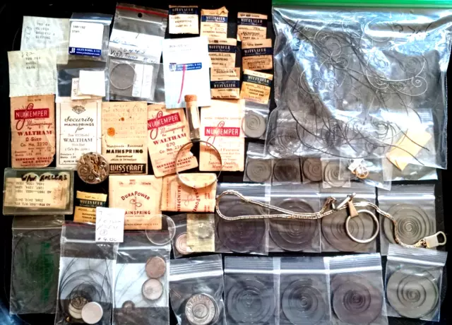 LOT OF WATCH MOVEMENT PARTS watch parts watchmaker supplies watch parts lot