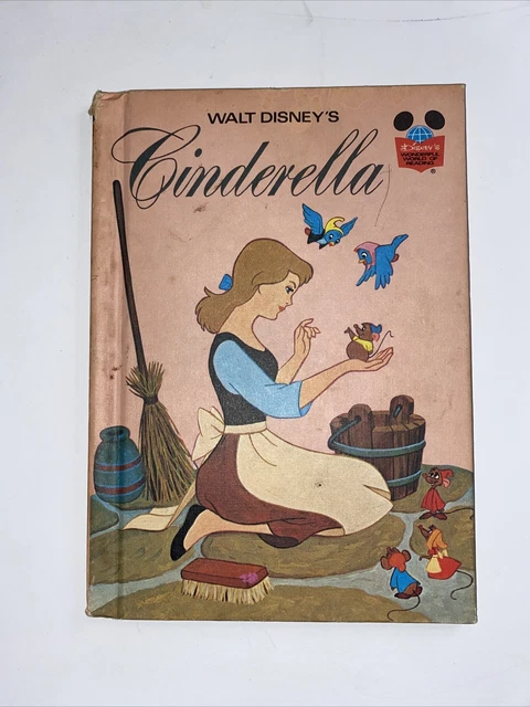 Vintage 1974 Cinderella hardback Book Disney’s Wonderful World Of Reading