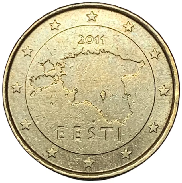 10 Centesimi Di Euro 2011 - Estonia - Cartina Nazionale - Unificato 4.11 - Cc -