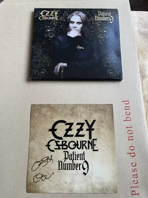 100% Genuine Signed Ozzy Osbourne Patient Number 9 Cd