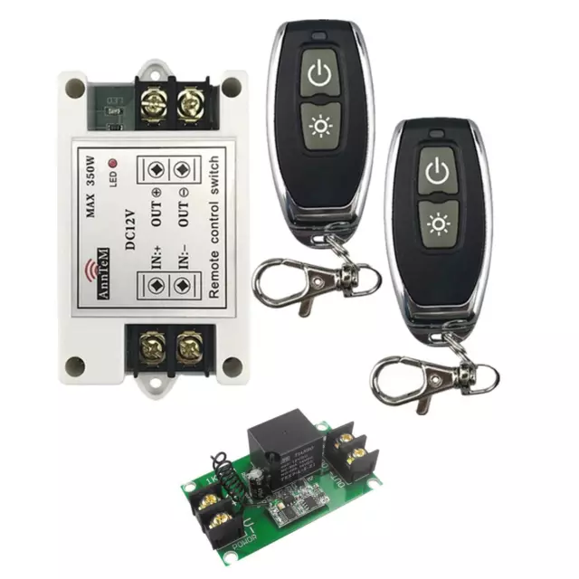 Wireless Remote Control Light Switch Input Output Receiver High Power 40A 350W