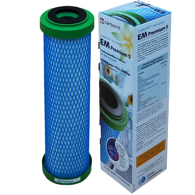 Carbonit 2 filtri acqua Prime Inventions EM Premium 5 D per Sanuno Vario-HP Duo