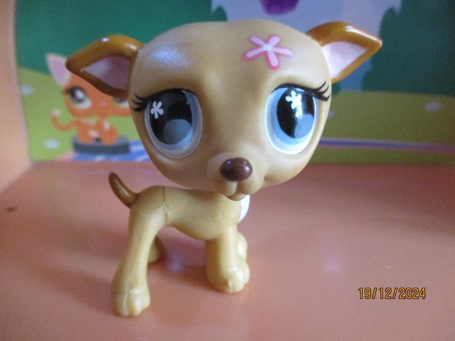 Figurine Littlest Pet Shop Chien Lévrier – Référence 507, Marque Hasbro, Occasion