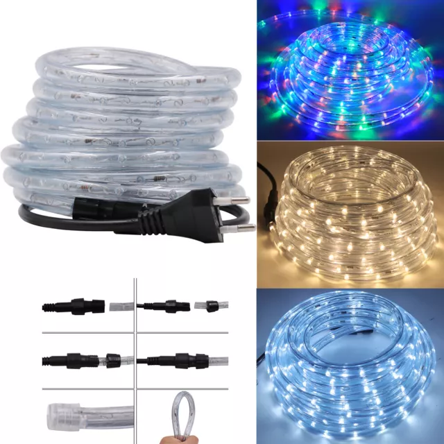 220V 230V LED Lichterschlauch Lichterkette Wasserdicht Schlauch Innen Außen