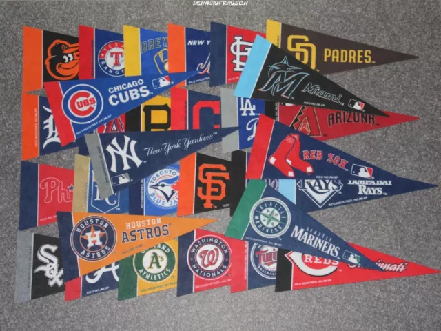 MLB Wimpel-Baseball-alle Teams-Auswahl-Astros,Yankees,Cubs,Sox,Mets,Phillies...