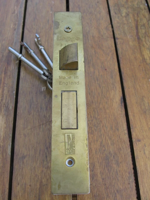 BRASS 2.5" 64mm YALE TYPE 3 LEVER MORTICE LOCK / DOOR LOCK -3 KEYS