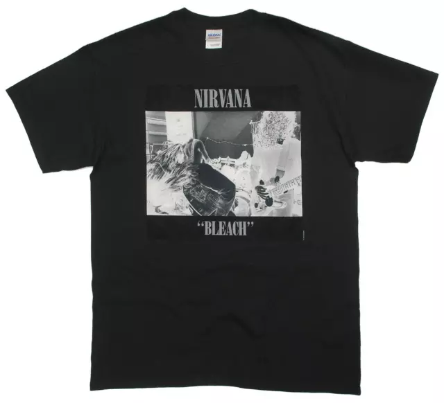 Nirvana Bleach T Shirt OFFICIAL Kurt Cobain Grunge Album Cover Art NEW