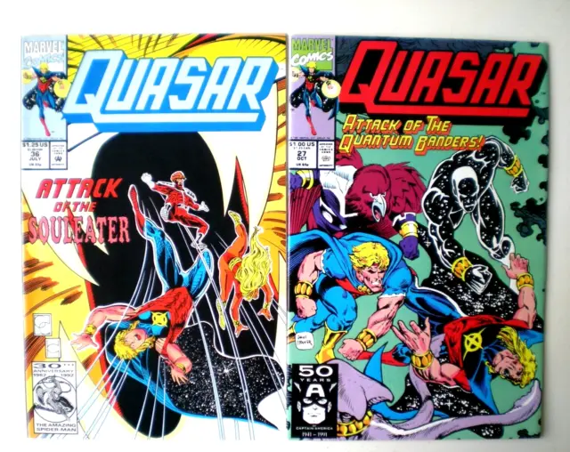 Quasar Comics (Issues #27 & #36), Marvel Comics, 1991/1992