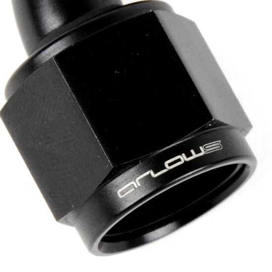 Arlows Alu Fitting Dash 8 - 30° - ( Schwarz, 3/4 - 16 UNF )