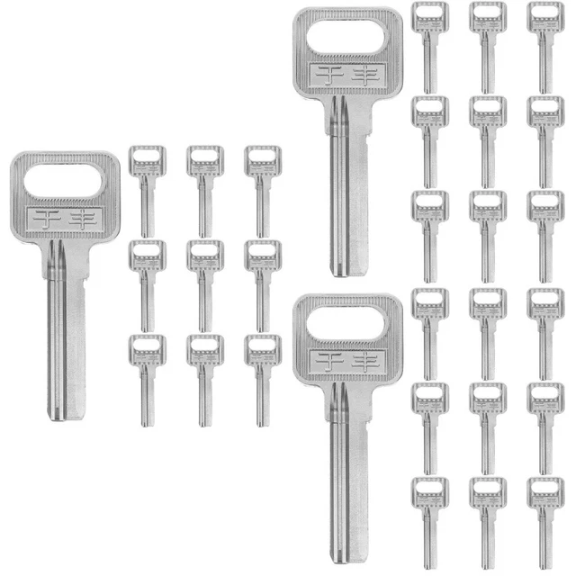 30 pz chiavi vuote chiave di ricambio chiavi vuote serrature strumenti