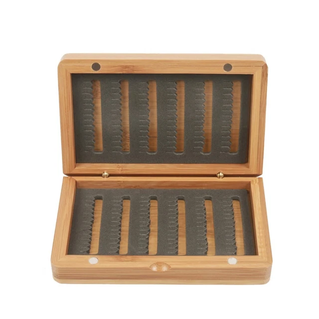 Boîte à mouches en bambou durable pour assurer que vos leurres restent en parf