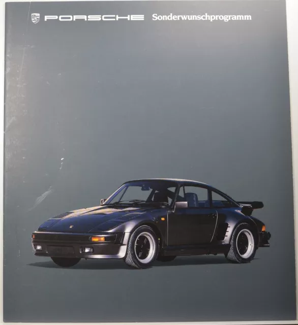 Porsche Prospekt 911 Carrera Turbo 944 928S Sonderwunschprogramm 1985