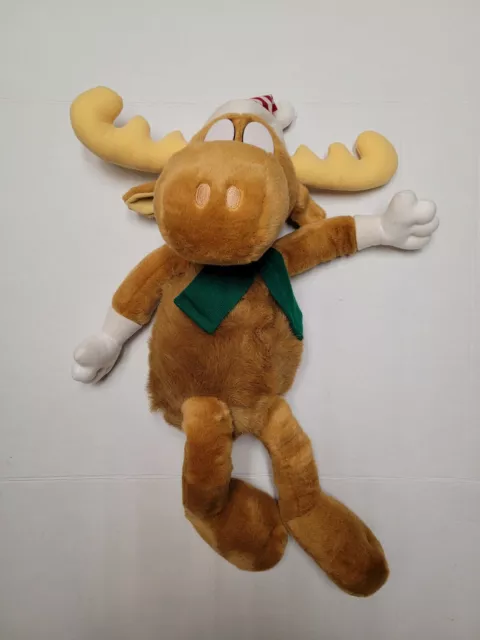 Vintage Rocky Bullwinkle Moose Plush Large 24" Macys Stuffed Animal Doll 1996