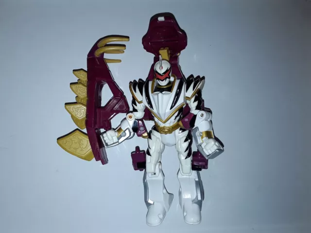 Power Rangers Dino Thunder Morphin Transforming FIGURINE White ranger stegausor