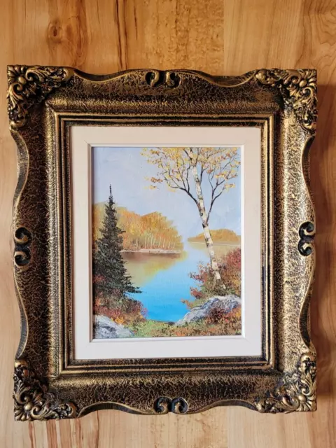 Early 20th Century Fall Landscape Painting By Nature Artist Larry Plummer