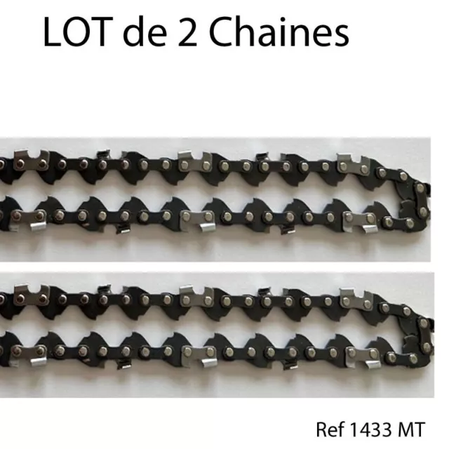 perfektGarten Lot de 2 chaînes de tronçonneuse de 50 cm, 1,5 mm