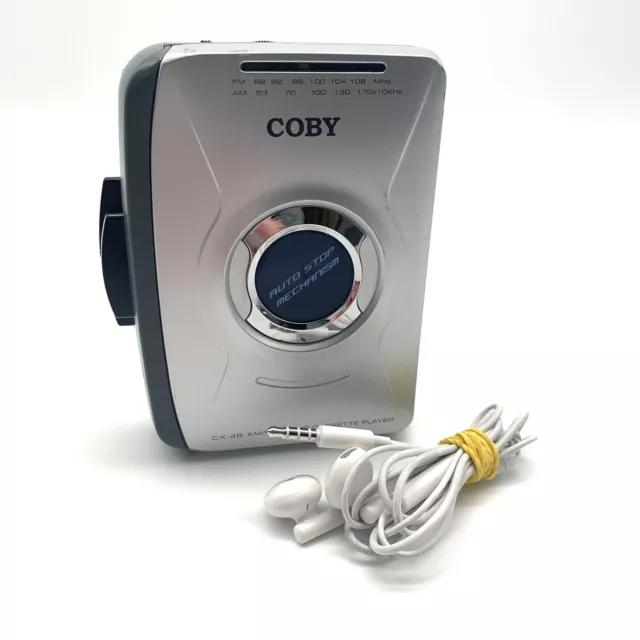 COBY CX-49 AM/FM Radio Cassette Player Belt Clip Walkman Getestet