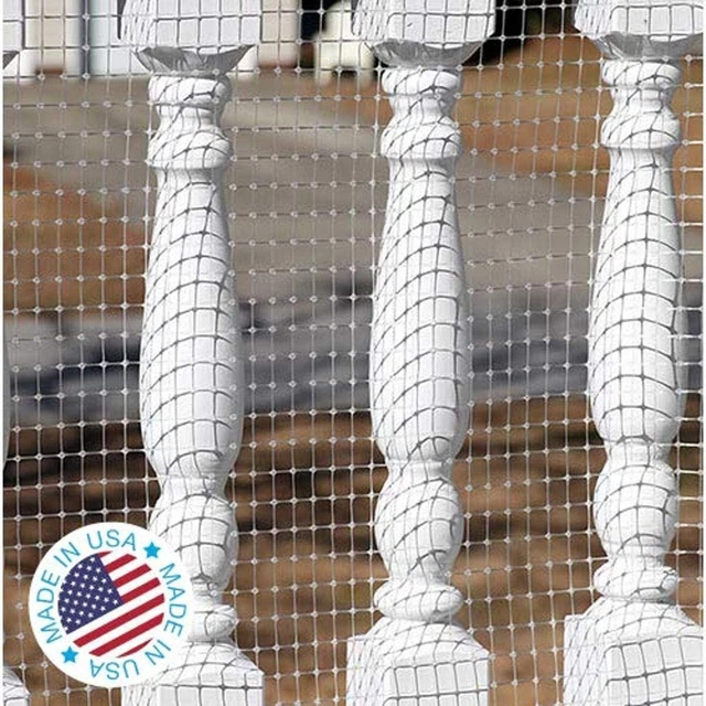 KidKusion Deck Guard | Made in USA | 16' L x 38" H | Clear | 16 Ft.,