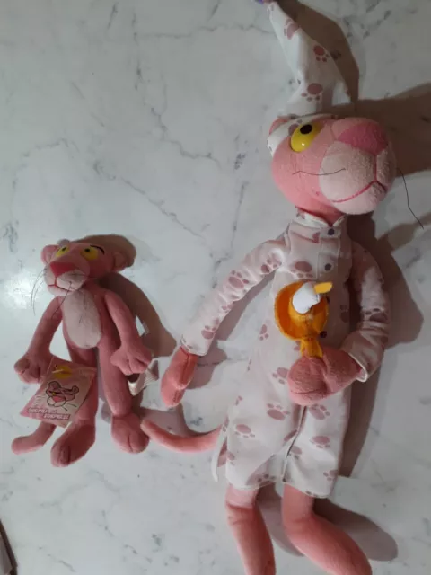 Pantera Rosa , Pink Panther Lotto Di 2 Peluche , Vergani E  Pink Panther