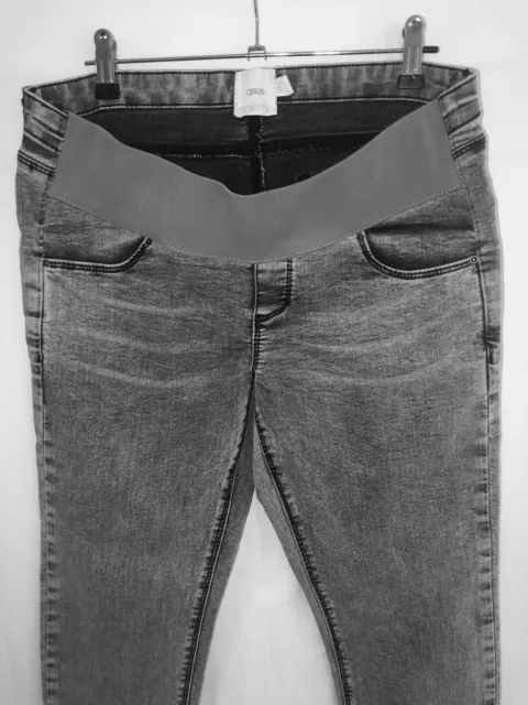 ASOS NWOT Maternity Stretch Grey Denim Skinny Jeans UK 12