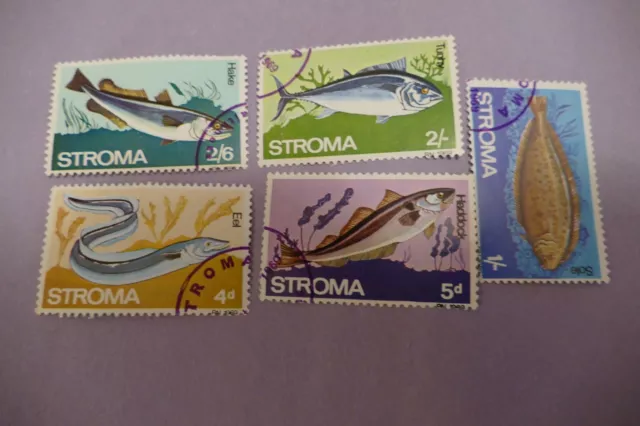 5 stroma scotland regional UK GB postal postage stamps  philately