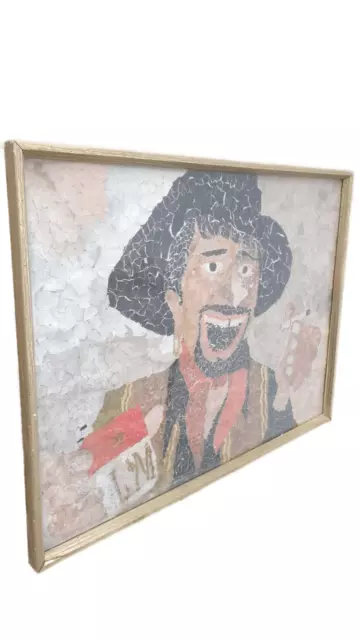 Vintage Mid Century L&M Cigarettes Smoking Original Paper Mosaic Damage