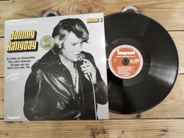 Johnny Hallyday Disque De Platine Vol 3 Lp 33T Vinyle Ex Cover Ex Original 1981