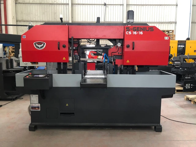 FULLY-AUTOMATIC CNC Hydraulic Column Band Saw - RMT S-Genius CS 16"x16" Capacity