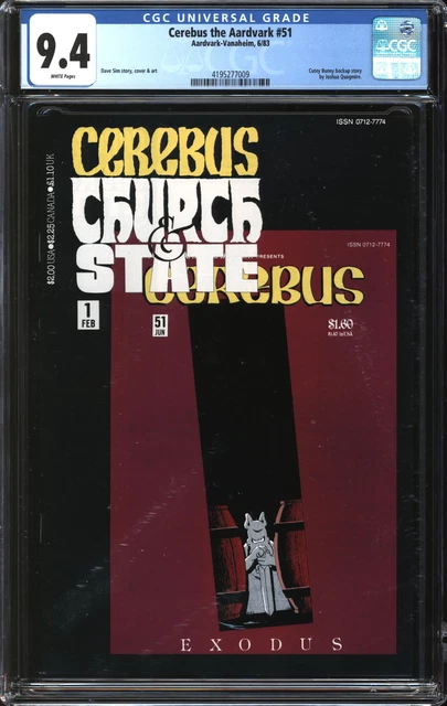 Cerebus The Aardvark (1978) #51 CGC 9.4 NM