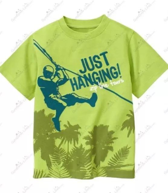 Gymboree Boys 6 Jungle Explorer Zip Line Tours Tee Shirt NWT 2013 Summer