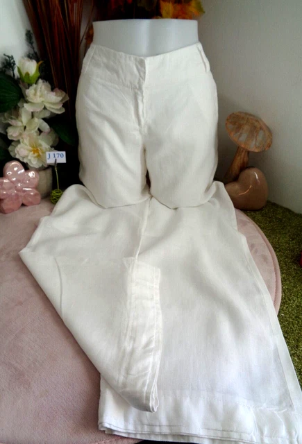 Pantalon blanc Taille 46 Camaïeu 🌟 – Papaye et Domino