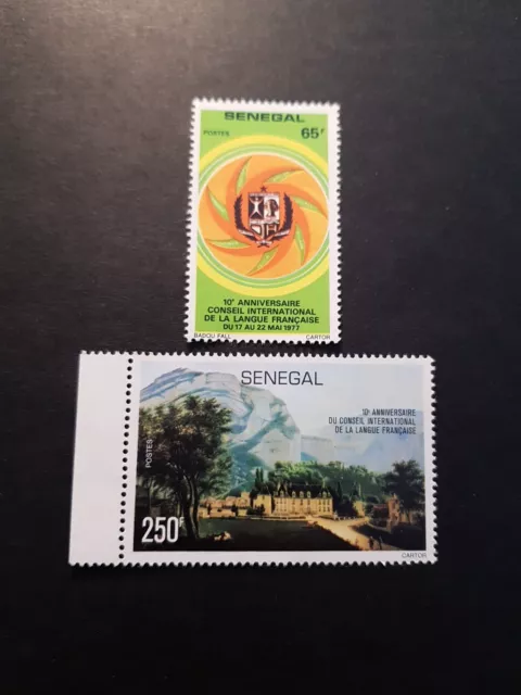 Briefmarke Afrika Senegal N° 462/463 Neu Ohne Gummierung 1977