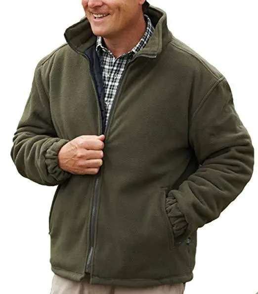 Mens Extra Thick Fleece Heavy Duty Work Jacket Padded Warm Winter Coat 5