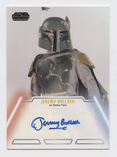 Star Wars Jedi Legacy Autograph card Jeremy Bulloch as Boba Fett