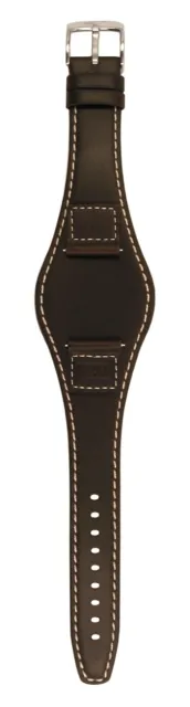Nuevo de Alta Calidad Marcas Pulsera Reloj Camel 20mm Cuero Oscuro Braun #81