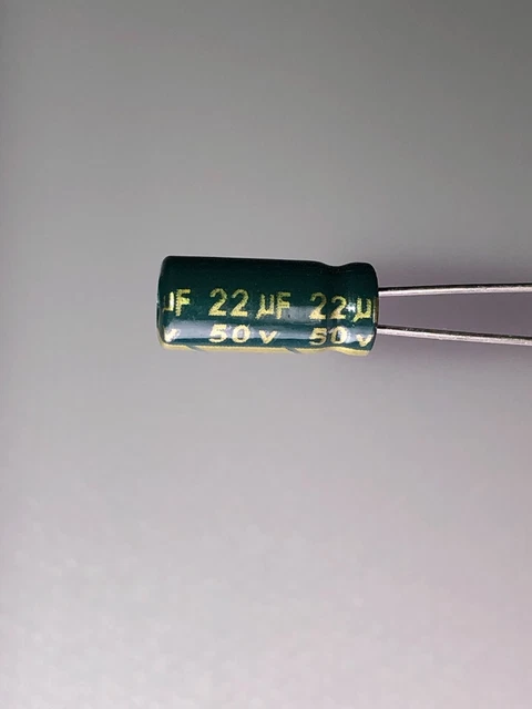 50v 22uF Aluminum  Electrolytic Capacitors - Radial - PCB Mount- NEW 0.99 each